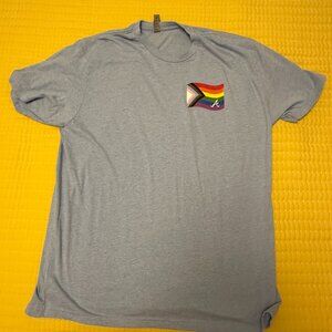 Atlanta Braves Pride Night Graphic Tee Light Blue Unisex XL